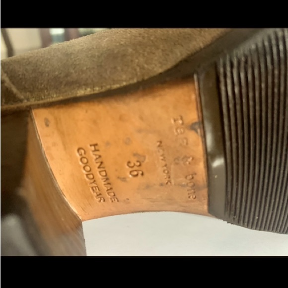 EUC Women’s RAG & BONE Slouchy Boots in Distressed Brown Suede, Size 36 (US 6) - Picture 2 of 7